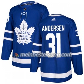 Toronto Maple Leafs FRoterik Andersen 31 Adidas 2017-2018 Blau Trikot Authentic - Herren